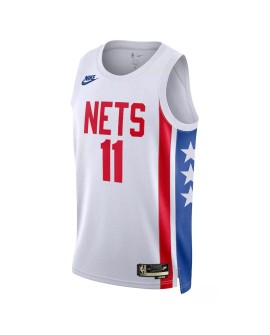 Herren Brooklyn Nets Kyrie Irving #11 Weiß 2022/23 Swingman-Trikot – Classic Edition
