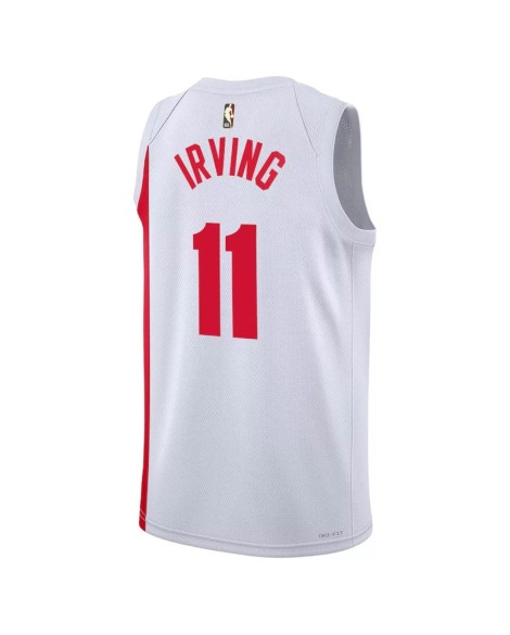 Herren Brooklyn Nets Kyrie Irving #11 Weiß 2022/23 Swingman-Trikot – Classic Edition