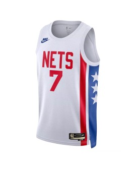Herren 2022/23 Weißes Brooklyn Nets Kevin Durant #7 Swingman-Trikot – Classic Edition
