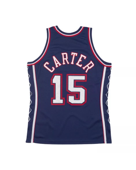 New Jersey Nets Vince Carter # 15 Mitchell & Ness Weiß 06-07 Swingman-Trikot Hardwood Classics für Herren