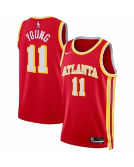 Atlanta Hawks Swingman Trikot Trae Young #11 Nike Rot 2022/23 - Icon Edition