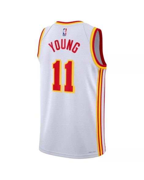 Atlanta Hawks Trae Young #11 Nike Weißes Swingman-Trikot 2022/23 für Herren – Association Edition