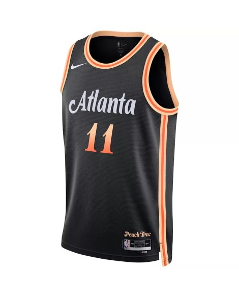 Atlanta Hawks Trae Young #11 Nike Schwarzes Swingman-Trikot 2022/23 für Herren – City Edition