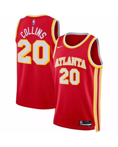 Atlanta Hawks John Collins #20 Red 2022/23 Swingman-Trikot für Herren – Icon Edition
