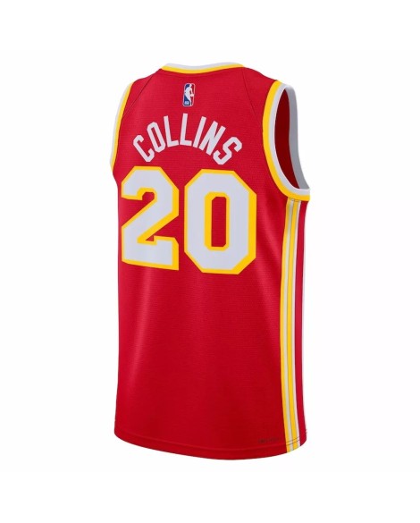 Atlanta Hawks John Collins #20 Red 2022/23 Swingman-Trikot für Herren – Icon Edition