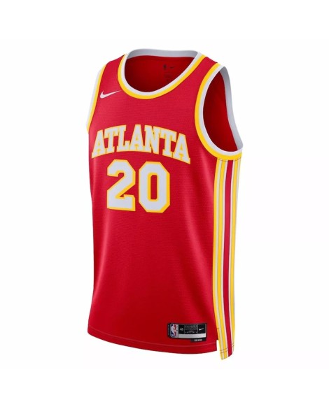 Atlanta Hawks John Collins #20 Red 2022/23 Swingman-Trikot für Herren – Icon Edition