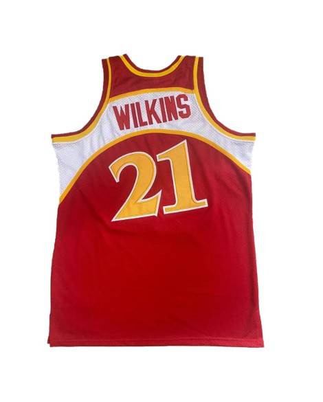NBA-Swingman-Trikot Nr. 21 von Mitchell & Ness, Atlanta Hawks Wilkins, rot, für Männer, 1986/87