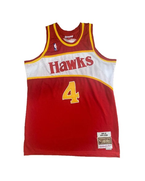 NBA Swingman-Trikot Nr. 4 Mitchell & Ness Atlanta Hawks Webb Nr. 4 für rote Männer 1986/87