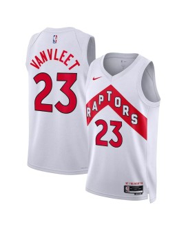 Toronto Raptors Fred Vanvleet 2022 White Swingman Men's No. 23 Shirt mit Assoziation Edition