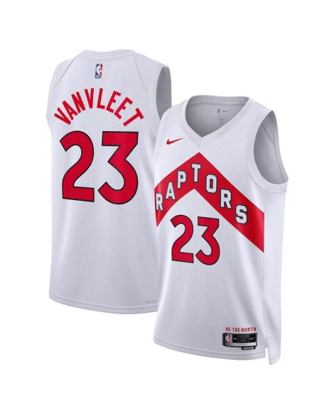 Toronto Raptors Fred Vanvleet 2022 White Swingman Men's No. 23 Shirt mit Assoziation Edition