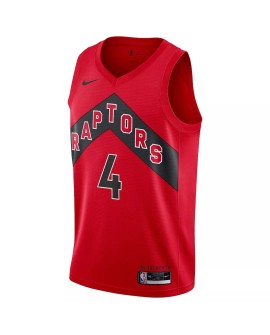 Herren Swingman Toronto Raptors Scottie Barnes 2022/23 Red No. 4 Shirt mit Icon Edition