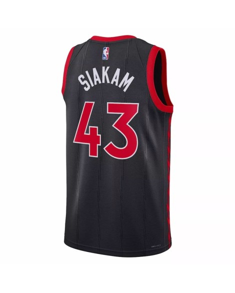 Toronto Raptors 2022/23 Jordan Brand Black Swingman 43 Shirt für Herren