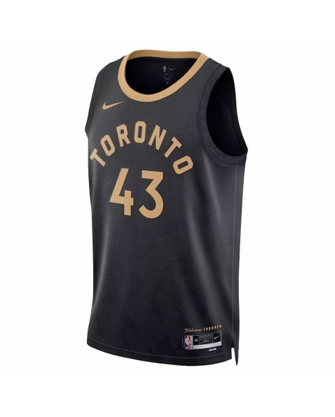 Toronto Raptors Pascal Siakam #43 Nike Noir 2022/23 Swingman Maillot upCity Edition