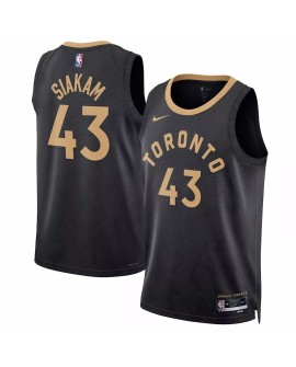 Toronto Raptors Pascal Siakam #43 Nike Noir 2022/23 Swingman Maillot upCity Edition