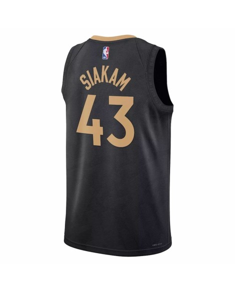 Toronto Raptors Pascal Siakam #43 Nike Noir 2022/23 Swingman Maillot upCity Edition
