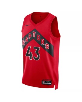Herren Toronto Raptors 2022/23 Red Swingman 43 Shirt mit Icon Edition