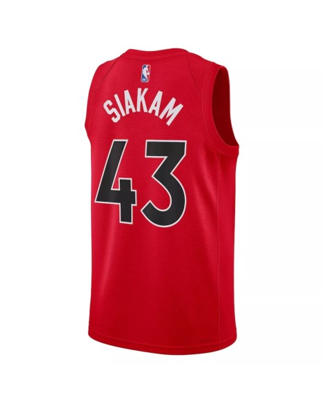 Herren Toronto Raptors 2022/23 Red Swingman 43 Shirt mit Icon Edition