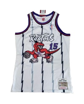 Toronto Raptors Mitchell&Ness Herren NBA Swingman No. 15 Trikot, weiß 1998/99