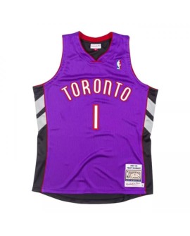Toronto Raptors Tracy McGrady Herren Mitchell&Ness Purple 99-00 Hartholz Classic Shirt