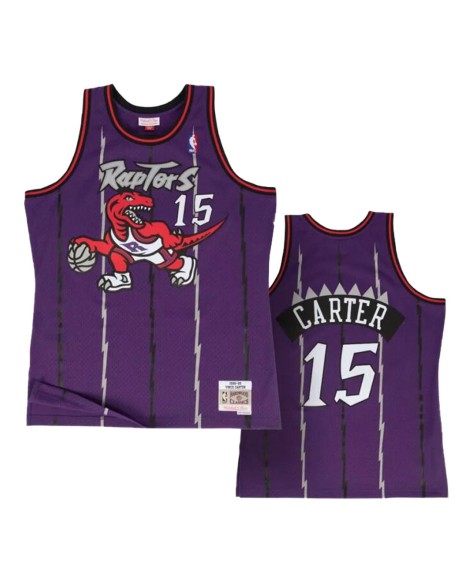 Toronto Raptors Mitchell&Ness NBA Swingman No. 15 Jersey, lila 1998/99