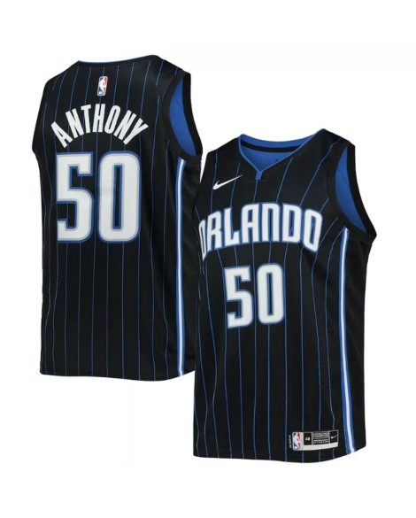 NBA Swingman Orlando Magic Cole Anthony Herren No. 50 Schwarz 22/23 Shirt mit Icon Edition