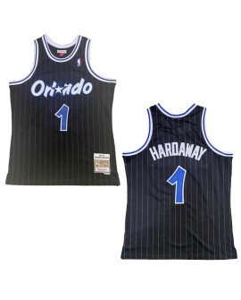 Mitchell&Ness Orlando Magic Hardaway Herren NBA Swingman No.1 Schwarzes Shirt 1994/95