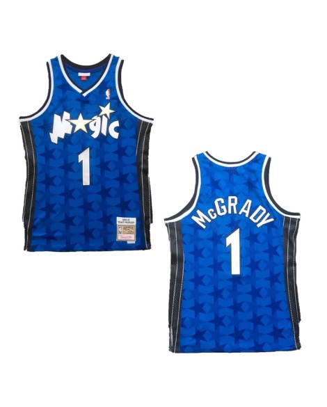 Mitchell&Ness Orlando Magic McGrady Herren NBA Swingman No.1 Shirt Blau 2000/01