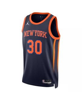 New York Knicks Julius Randle L30 Jordan Brand Navy 2022/23 Herren Swingman Shirt mit Disclaimer Edition