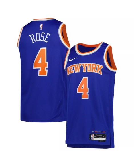 Swingman New York Niks Derrick Pink No. 4 Blue 2022/23 Herren Shirt mit Icon Edition