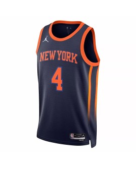 New York Knicks Derrick Rose No. 4 Jordan Brand Navy 2022/23 Swingman Trikot für Herren.