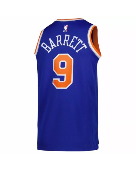 New York Knicks RJ Barrett No. 9 Herren 22/23 Blau Swingman Jersey