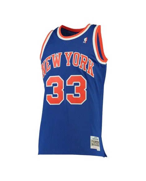 New York Knicks Patrick Ewing No. 33 Nike Swingman Blau Retro NBA Trikot