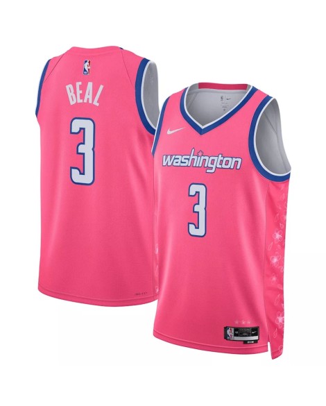 Washington Wizards Herren Nike Bradley Beal Swingman No. 3 Shirt, Pink, 2022/23, City Edition