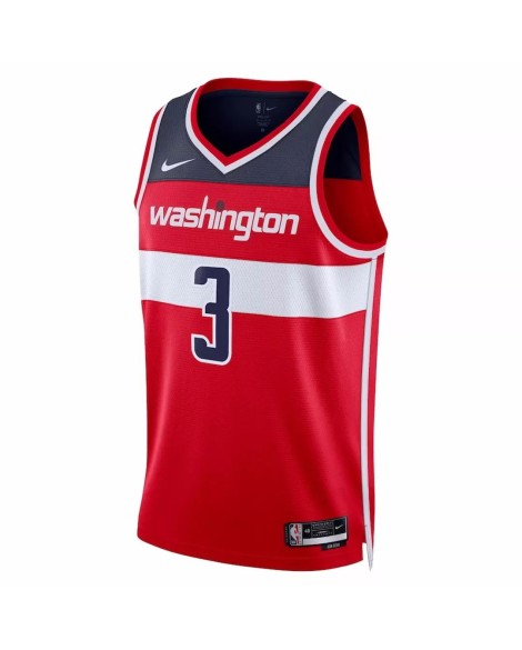 Nike Swingman Washington Wizards Bradley Beal 2022/23 Herren Red No. 3 Shirt mit Icon Edition