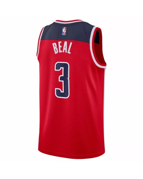 Nike Swingman Washington Wizards Bradley Beal 2022/23 Herren Red No. 3 Shirt mit Icon Edition
