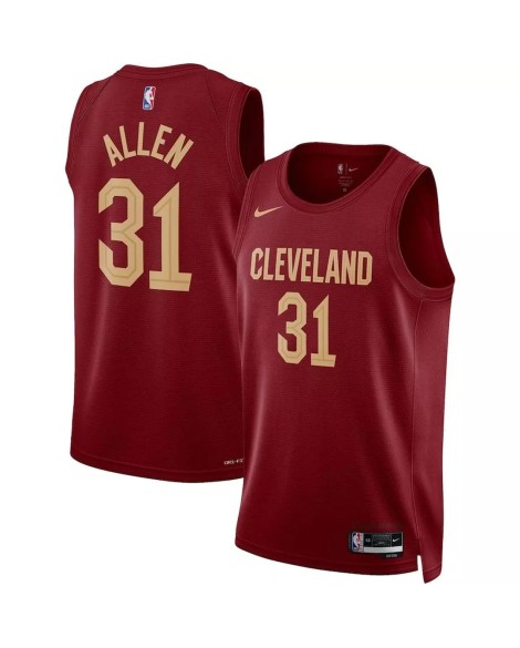 Herren 2022/23 Cleveland Cavaliers Jarrett Allen #31 Nike Wine Swingman Trikot – Icon Edition