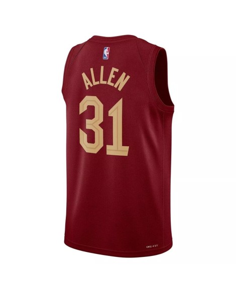 Herren 2022/23 Cleveland Cavaliers Jarrett Allen #31 Nike Wine Swingman Trikot – Icon Edition
