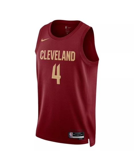 Cleveland Cavaliers Evan Mobley #4 Nike Wine 2022/23 Swingman-Trikot für Herren – Icon Edition