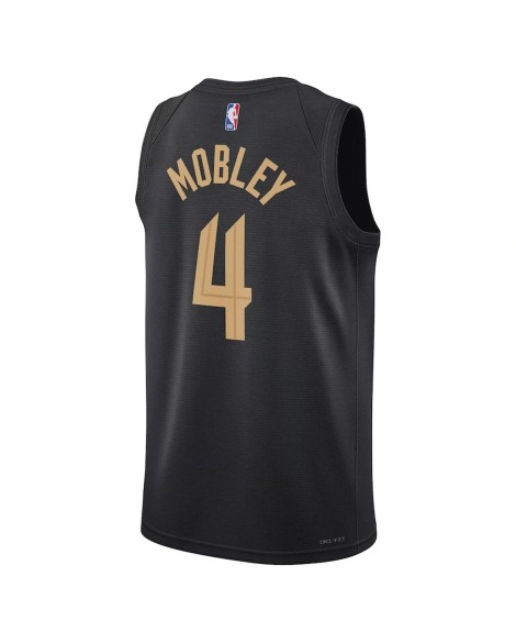 Herren Cleveland Cavaliers Evan Mobley #4 Jordan Brand Schwarzes 2022/23 Swingman-Trikot – Statement Edition