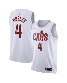 2022/23 Herren Cleveland Cavaliers Evan Mobley #4 Nike Weißes Swingman-Trikot – Association Edition