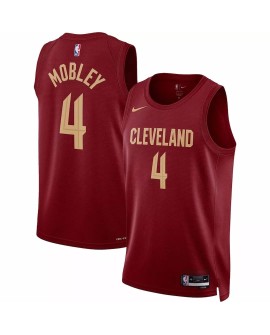 Cleveland Cavaliers Evan Mobley #4 Nike Wine 2022/23 Swingman-Trikot für Herren – Icon Edition