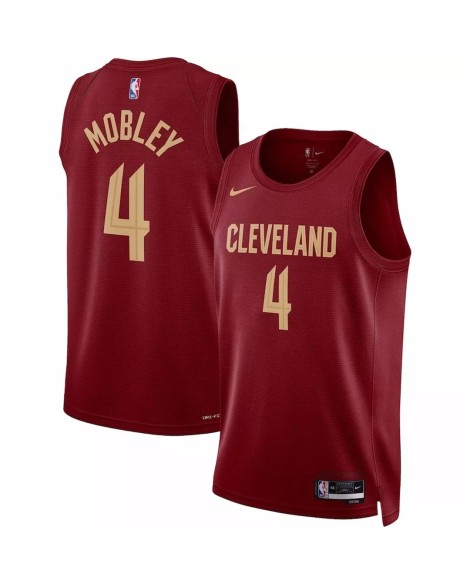 Cleveland Cavaliers Evan Mobley #4 Nike Wine 2022/23 Swingman-Trikot für Herren – Icon Edition