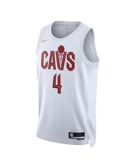 2022/23 Herren Cleveland Cavaliers Evan Mobley #4 Nike Weißes Swingman-Trikot – Association Edition