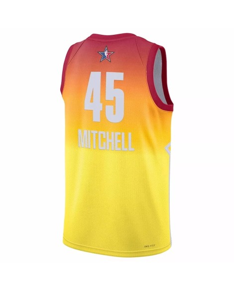 Donovan Mitchell #45 Jordan Brand Orange 2023 NBA All-Star Game Swingman Swingman-Shirt für Herren