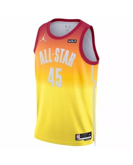 Donovan Mitchell #45 Jordan Brand Orange 2023 NBA All-Star Game Swingman Swingman-Shirt für Herren