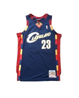 NBA Swingman Cleveland Cavaliers James #23 Mitchell & Ness Marineblaues Trikot 2008/09 für Herren
