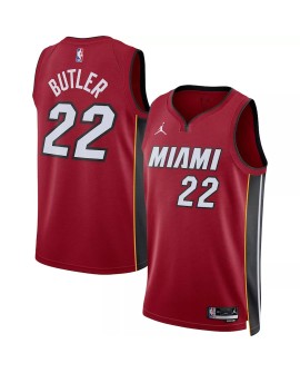 Jimmy Butler Miami Heat No. 22 Jordan Brand 2022/23 Herren Swingman Shirt mit Disclaimer Edition