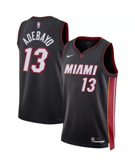 Swingman Miami Heat Bam Adebayo Herren Badeanzug schwarz 22/23 mit Icon Edition
