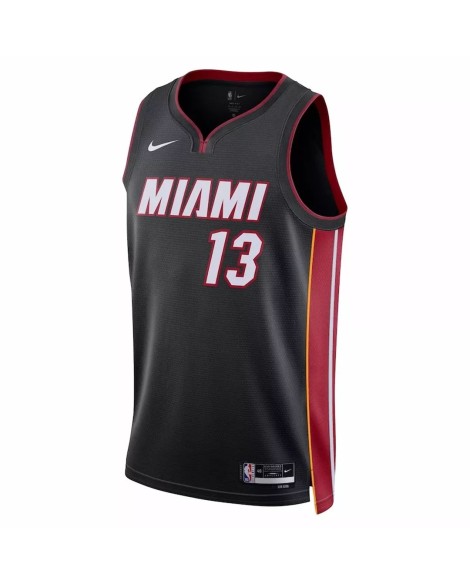 Swingman Miami Heat Bam Adebayo Herren Badeanzug schwarz 22/23 mit Icon Edition