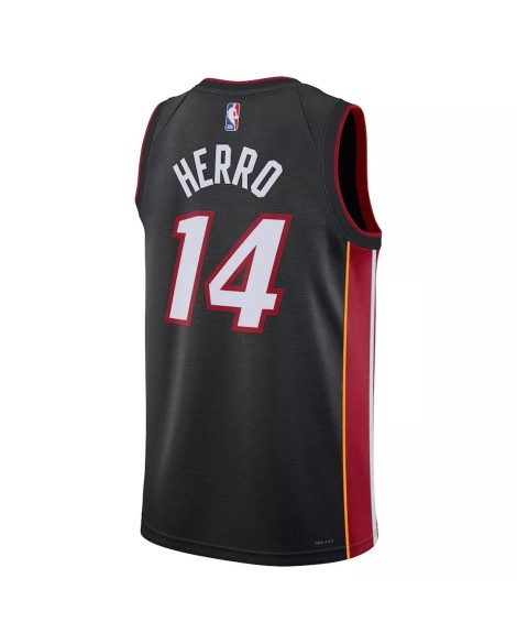 Maillot Swingman Miami Heat Tyler Herro #14 Nike Noir 2022/23.Édition Icon